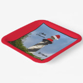 Frohe Weihnachten St Augustine Florida Leuchtturm Pappteller (Gewinkelt)