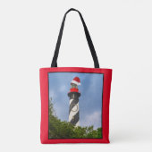 Frohe Weihnachten St Augustine Florida Leuchtturm Tasche (Rückseite)