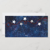 Frohe Weihnachten Starry Night 3 Foto Collage (Rückseite)