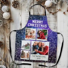 Frohe Weihnachten Starry Night 5 Foto Familiengesc Schürze