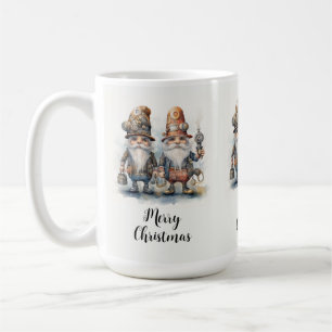 Frohe Weihnachten Steampunk Gnomes Kaffeetasse