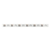 Frohe Weihnachten Steampunk Gnomes Satinband (Vorderseite)