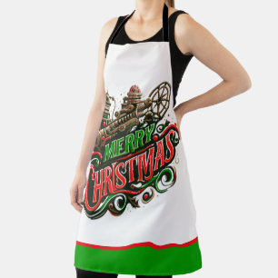 Frohe Weihnachten Steampunk Schürze