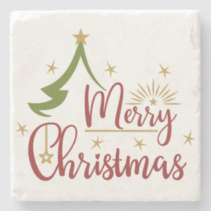 Frohe Weihnachten Steinuntersetzer