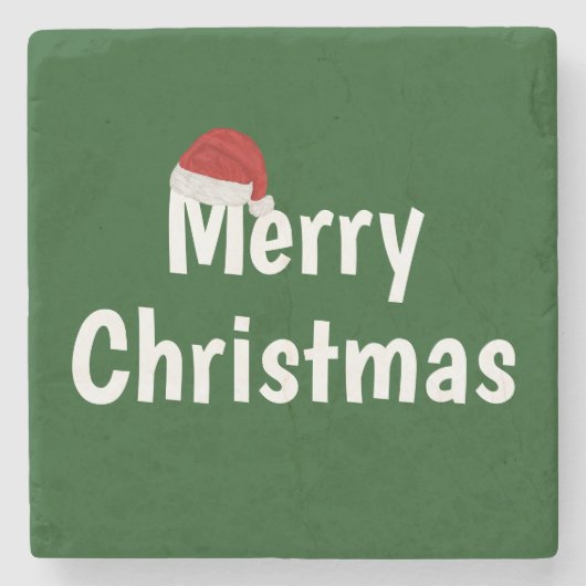 Frohe Weihnachten Steinuntersetzer (Vorderseite)