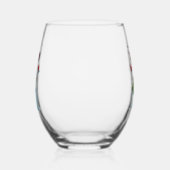 Frohe Weihnachten stemless Weinglas Ohne Stiel (Links)