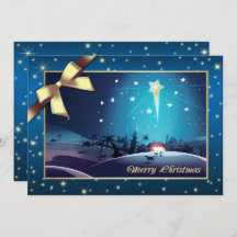 Frohe Weihnachten. Stern von Bethlehem