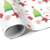 Frohe Weihnachten, Sterne, Baum Geschenkpapier (Rolleneckpunkt)