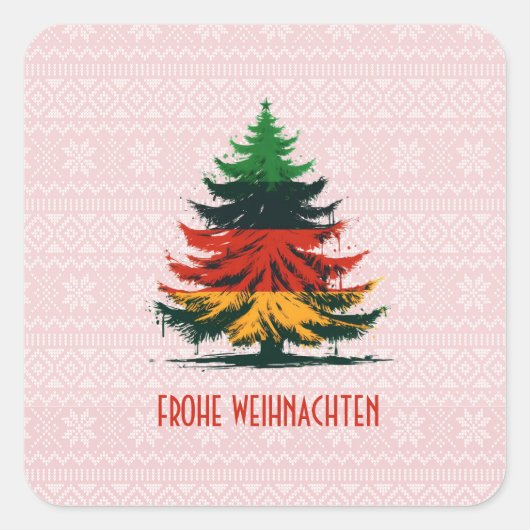 FROHE WEIHNACHTEN STICKER (Vorderseite)