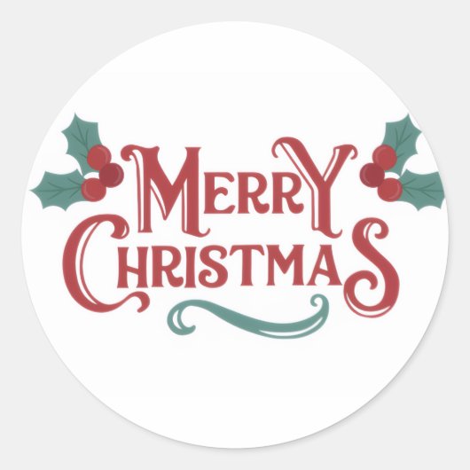 Frohe Weihnachten Sticker Set (Vorderseite)