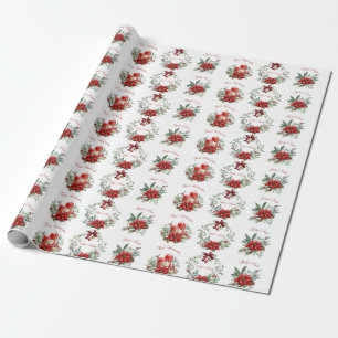 Frohe Weihnachten Stille Nacht Geschenkpapier