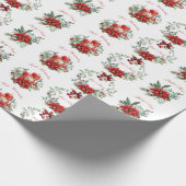 Frohe Weihnachten Stille Nacht Geschenkpapier (Ecke)