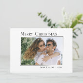 Frohe Weihnachten Stilvoll Modernes Minimalistisch (Stehend Vorderseite)