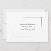 Frohe Weihnachten Stilvoll Modernes Minimalistisch (Rückseite)