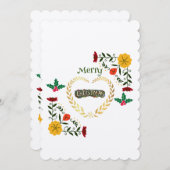 Frohe Weihnachten Stilvolle Ferien Trendy (Vorne/Hinten)