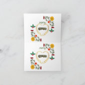 Frohe Weihnachten Stilvolle Ferien Trendy Karte (Innenseite)