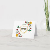 Frohe Weihnachten Stilvolle Ferien Trendy Karte (Vorderseite)