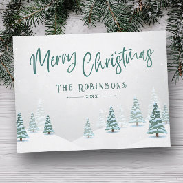 Frohe Weihnachten Stilvolle Rustikale Winterbaum