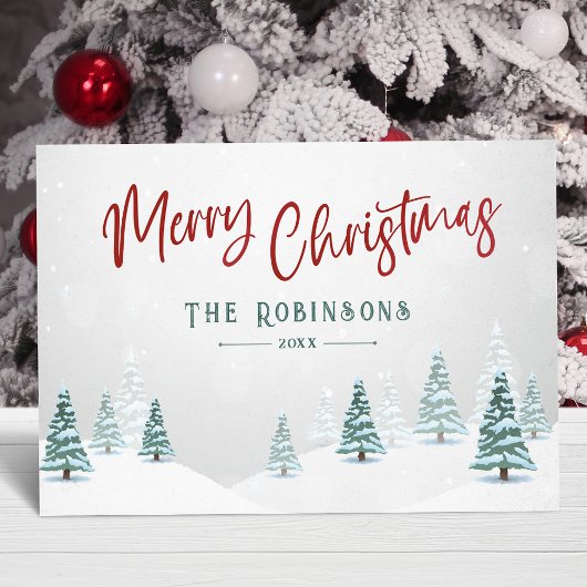 Frohe Weihnachten Stilvolle Rustikale Winterbaum