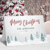 Frohe Weihnachten Stilvolle Rustikale Winterbaum