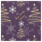 Frohe Weihnachten Stoff (Nahaufnahme)