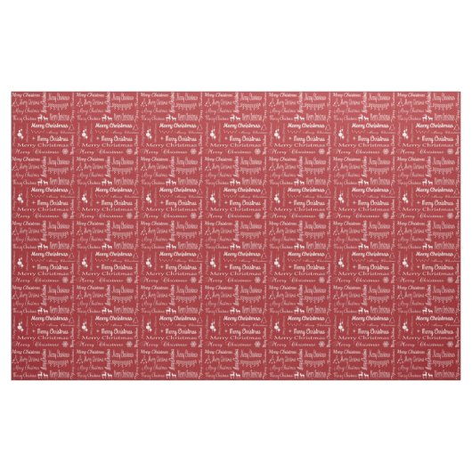 Frohe Weihnachten Stoff (Fat Quarter (45,7 x 55,9 cm))