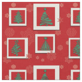 Frohe Weihnachten Stoff (Nahaufnahme)