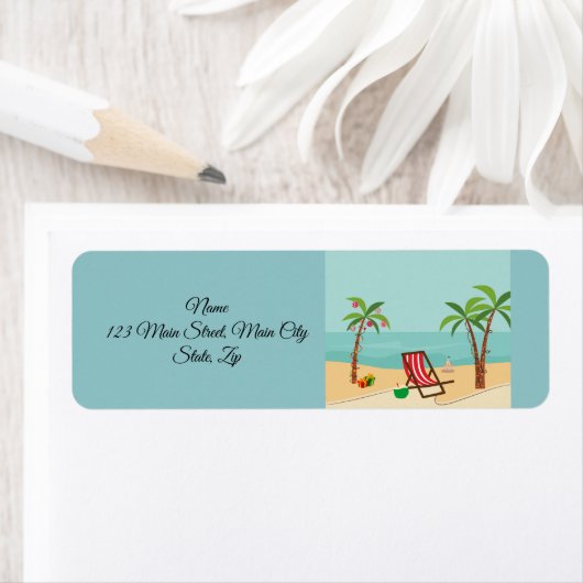 Frohe Weihnachten Strand (Insitu)