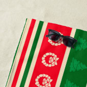 Frohe Weihnachten Strandtuch (Beispiel)