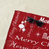 Frohe Weihnachten Strandtuch (Beispiel)