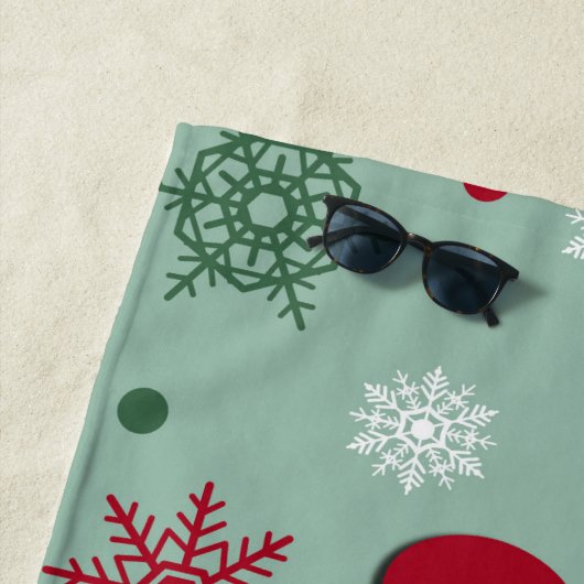 Frohe Weihnachten Strandtuch (Beispiel)