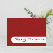 Frohe Weihnachten - Streifen - Grüße Karte (Stehend Vorderseite)