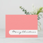 Frohe Weihnachten - Streifen - Grüße Karte (Stehend Vorderseite)