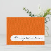 Frohe Weihnachten - Streifen - Grüße Karte (Stehend Vorderseite)