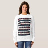 Frohe Weihnachten Strick Sweatshirt (Vorne ganz)