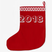 Frohe Weihnachten Strumpf Snowman Coupé Großer Weihnachtsstrumpf (Rückseite)