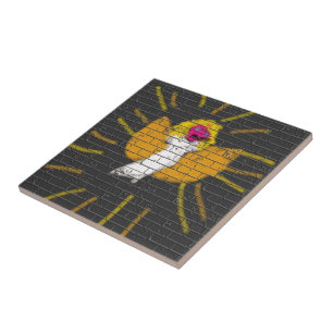 Frohe Weihnachten Sun Moon Angel, Kunst von Kinder Fliese