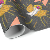 Frohe Weihnachten Sun Moon Angel, Kunst von Kinder Geschenkpapier (Rolleneckpunkt)