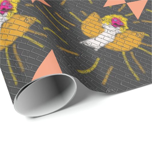 Frohe Weihnachten Sun Moon Angel, Kunst von Kinder Geschenkpapier (Rolleneckpunkt)