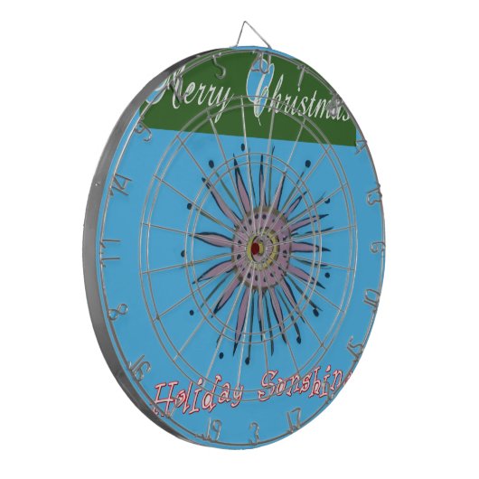Frohe Weihnachten Sunshine Holiday.png Dartscheibe (Vorderseite Links)
