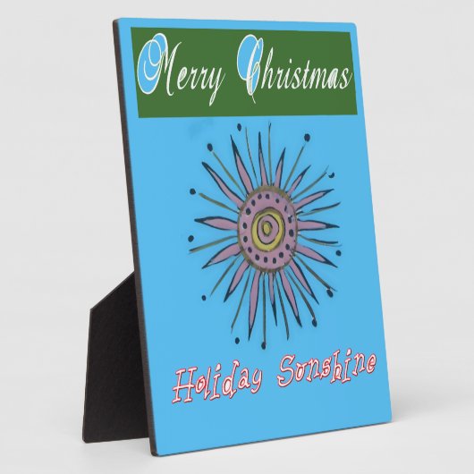 Frohe Weihnachten Sunshine Holiday.png Fotoplatte (Seite)