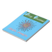 Frohe Weihnachten Sunshine Holiday.png Notizblock (Rotiert)