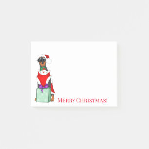 Frohe Weihnachten Süße Dobermann Weihnachten Post-it Klebezettel