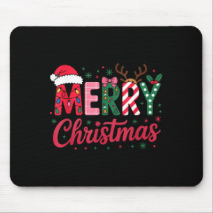 Frohe Weihnachten Süße Feiertags-Grafik-T-Shirt Mousepad