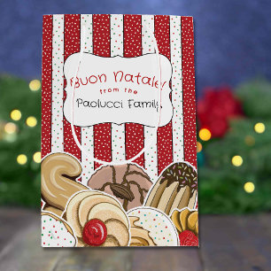 Frohe Weihnachten Süße italienische Weihnachtskeks Mittlere Geschenktüte