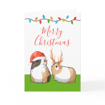 Frohe Weihnachten Süße Meerschweinchen Weihnachtsm