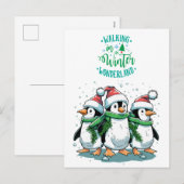 Frohe Weihnachten Süße Pinguine (Vorne/Hinten)