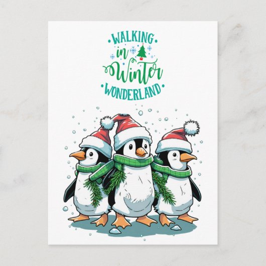 Frohe Weihnachten Süße Pinguine (Vorderseite)