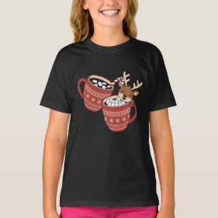 Frohe Weihnachten Süße Rentiere Familie Weihnachte T-Shirt