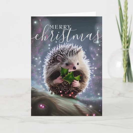 Frohe Weihnachten Süßer Igel (Vorderseite)